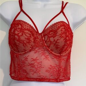 Victoria's Secret Red Lace Underwire Bra